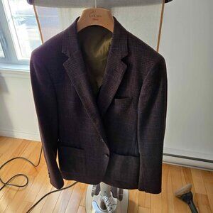 Todd Snyder jacket sportcoat blazer Brown plaid 40S Made in USA